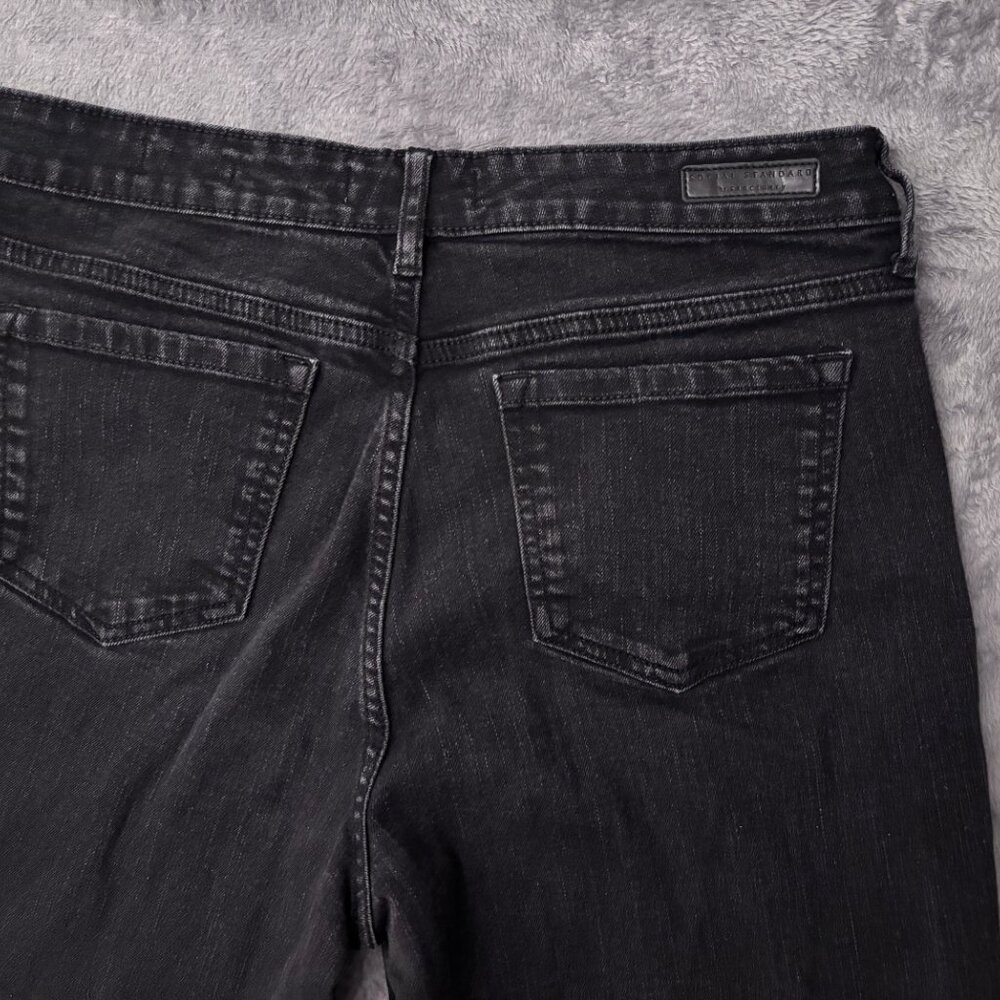 Social Standard Jeans Women’s Size 10 High Rise Crop Straight Black Denim - Picture 4 of 13